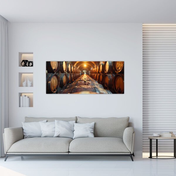 Tablou - Pivniță de vinuri (120x50 cm)