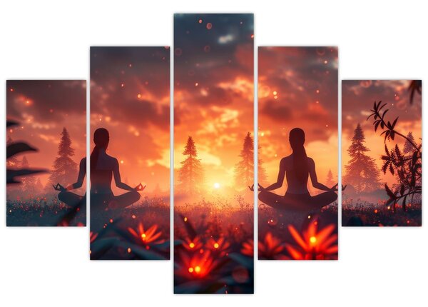 Tablou - Yoga în natură (150x105 cm)