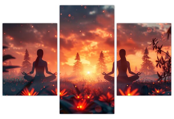 Tablou - Yoga în natură (90x60 cm)