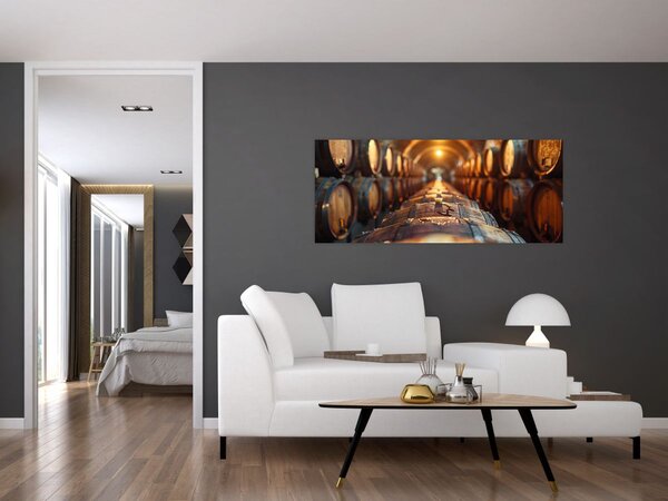 Tablou - Pivniță de vinuri (120x50 cm)