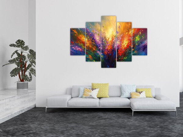 Tablou - Abstracție de flori (150x105 cm)