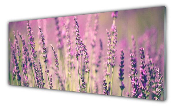 Tablou pe sticla Flori Floral violet