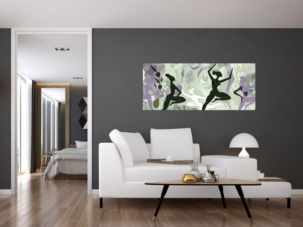 Tablou - Ilustrație de dansatori (120x50 cm)