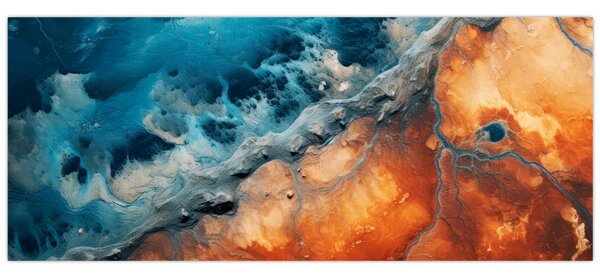 Tablou - Apă și foc (120x50 cm)