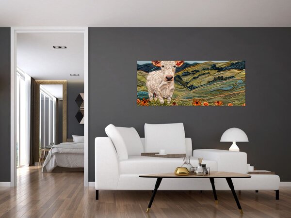 Tablou - Imitație de motiv tricotat (120x50 cm)