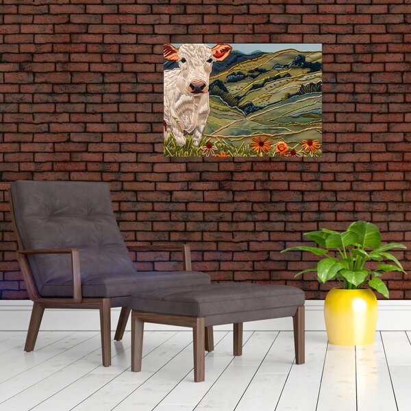 Tablou - Imitație de motiv tricotat (70x50 cm)