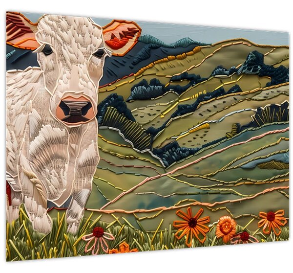 Tablou - Imitație de motiv tricotat (70x50 cm)