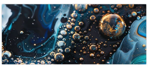 Tablou - Picături de cerneală (120x50 cm)