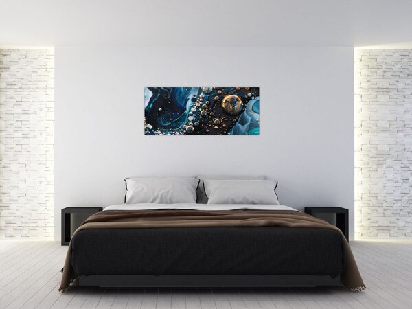 Tablou - Picături de cerneală (120x50 cm)