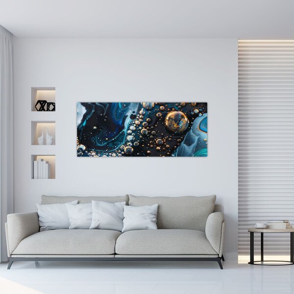 Tablou - Picături de cerneală (120x50 cm)