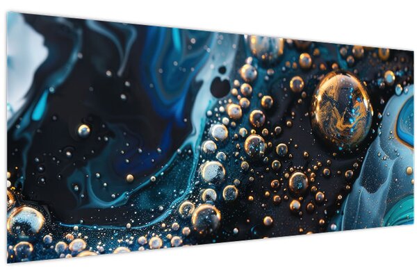 Tablou - Picături de cerneală (120x50 cm)