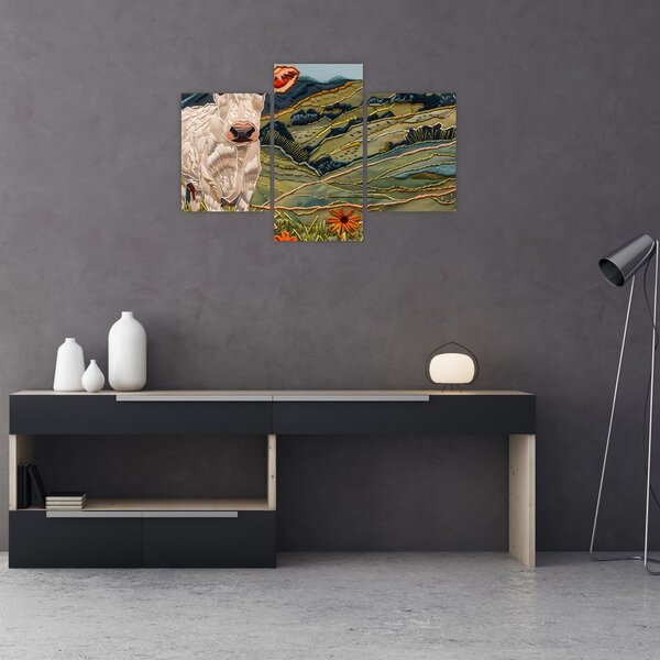 Tablou - Imitație de motiv tricotat (90x60 cm)