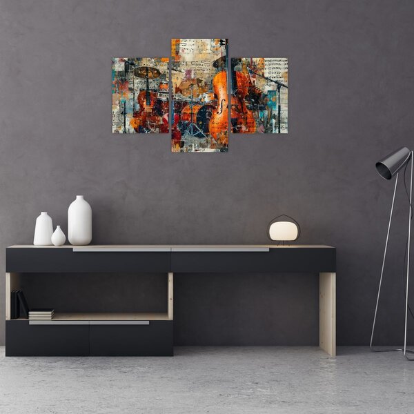 Tablou - Instrumente muzicale (90x60 cm)