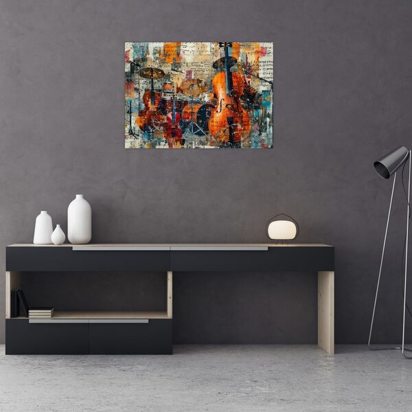 Tablou - Instrumente muzicale (70x50 cm)