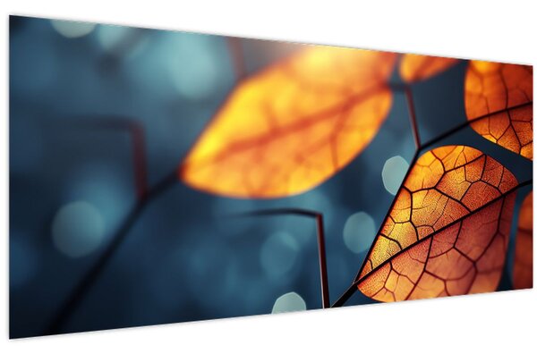 Tablou - Textura frunzelor (120x50 cm)
