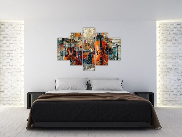 Tablou - Instrumente muzicale (150x105 cm)