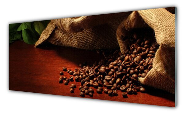 Tablou pe sticla Boabe de cafea Bucătărie Brun