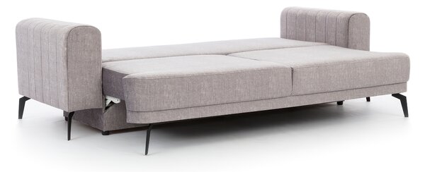Canapea extensibilă Luzano - catifea gri Vogue 14