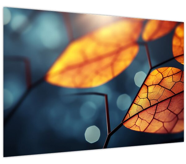 Tablou - Textura frunzelor (90x60 cm)