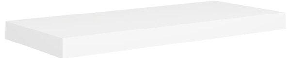 Raft de perete suspendat, alb, 60x23,5x3,8 cm, MDF