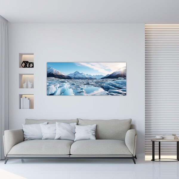 Tablou - Formațiuni glaciare (120x50 cm)