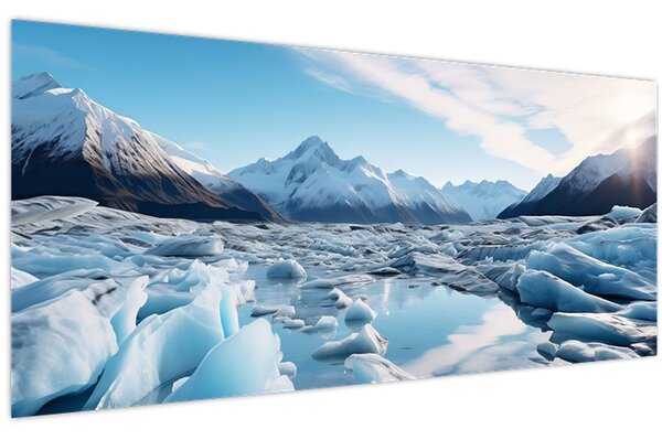 Tablou - Formațiuni glaciare (120x50 cm)