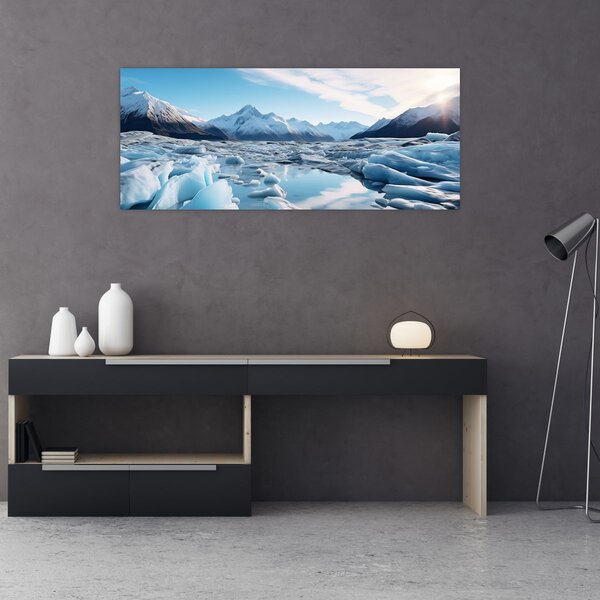 Tablou - Formațiuni glaciare (120x50 cm)