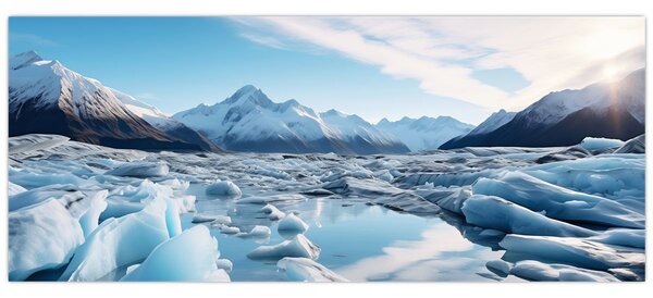 Tablou - Formațiuni glaciare (120x50 cm)
