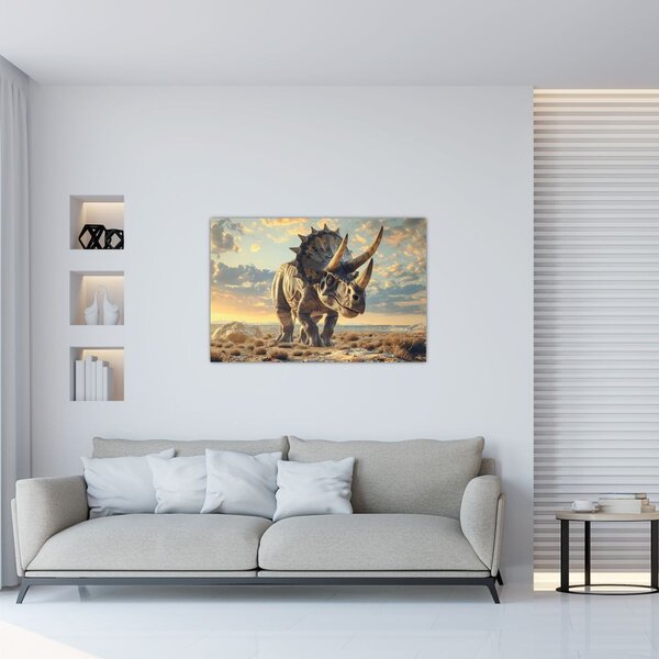 Tablou - Triceratops (90x60 cm)