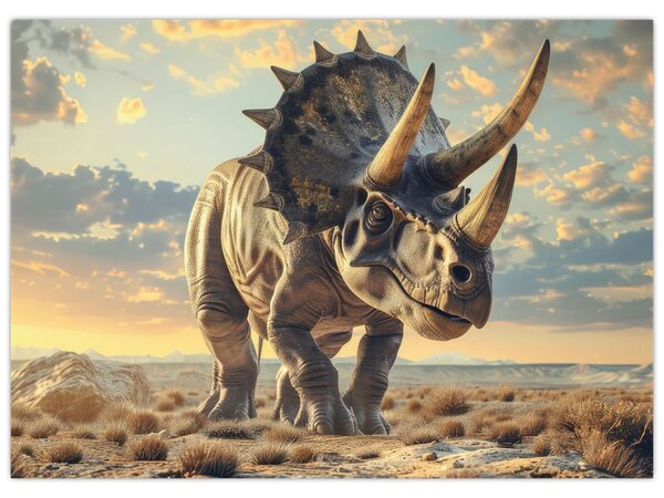Tablou - Triceratops (70x50 cm)