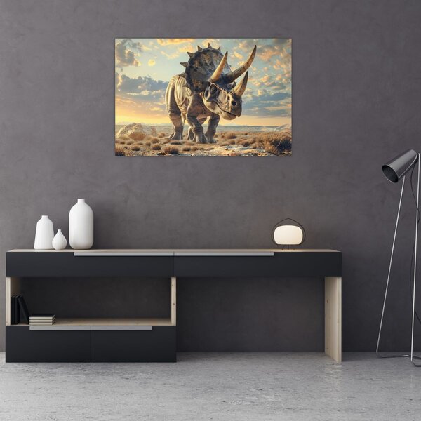 Tablou - Triceratops (90x60 cm)
