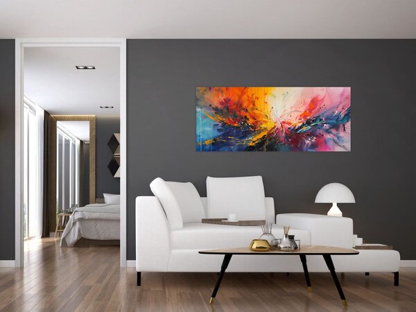 Tablou - Abstracție de culoare (120x50 cm)