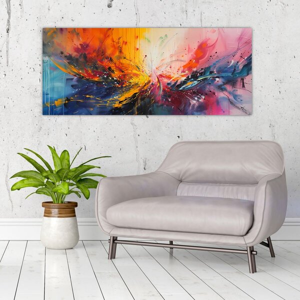 Tablou - Abstracție de culoare (120x50 cm)