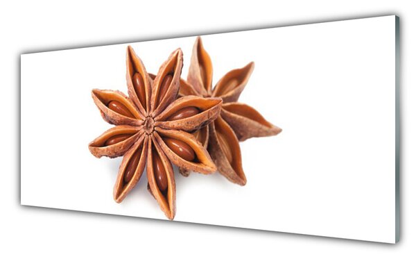 Tablou pe sticla Cinnamon Brown Floral