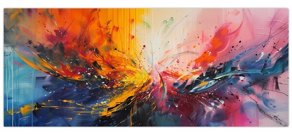 Tablou - Abstracție de culoare (120x50 cm)