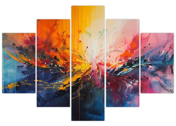 Tablou - Abstracție de culoare (150x105 cm)