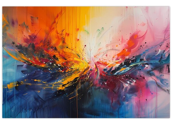 Tablou - Abstracție de culoare (90x60 cm)