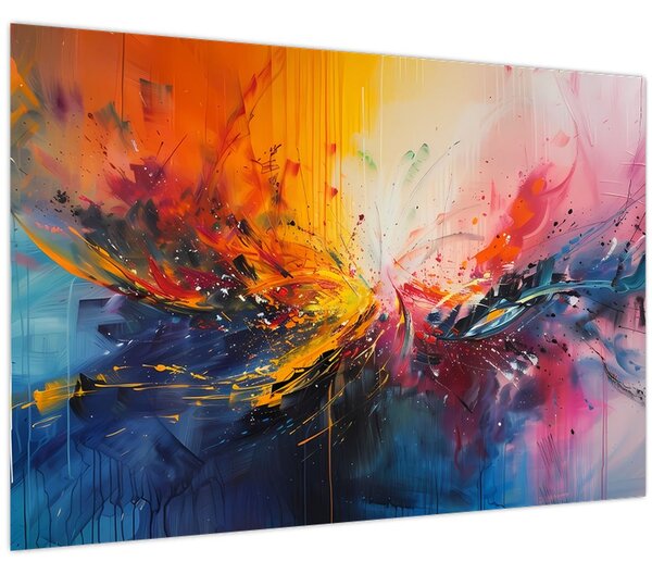 Tablou - Abstracție de culoare (90x60 cm)