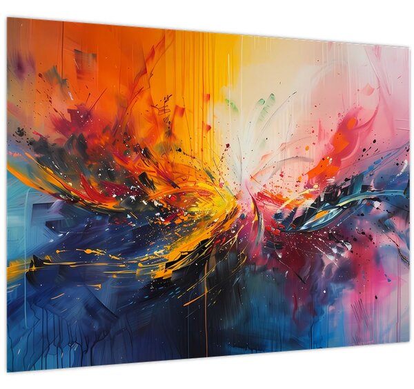 Tablou - Abstracție de culoare (70x50 cm)