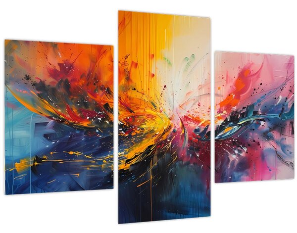 Tablou - Abstracție de culoare (90x60 cm)