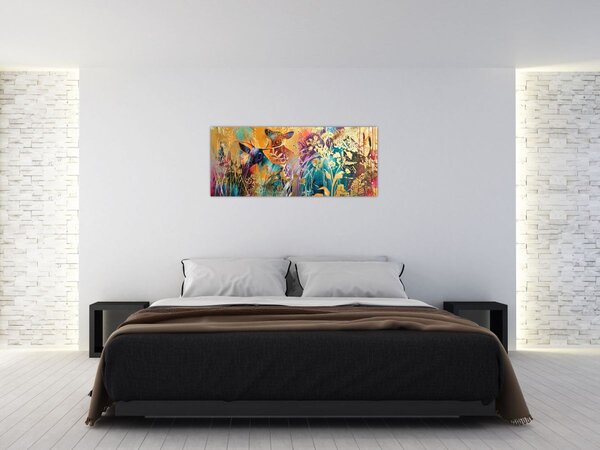 Tablou - Pictura abstractă a naturii (120x50 cm)
