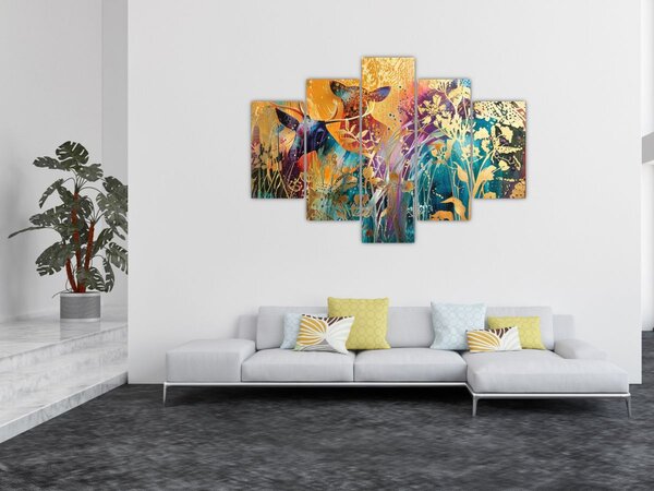 Tablou - Pictura abstractă a naturii (150x105 cm)
