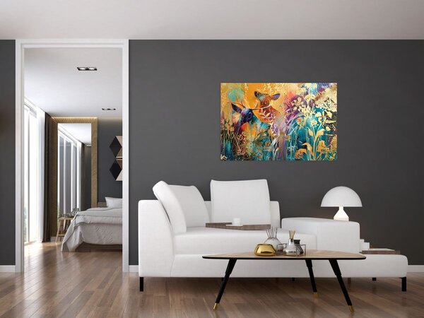 Tablou - Pictura abstractă a naturii (90x60 cm)
