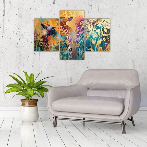 Tablou - Pictura abstractă a naturii (90x60 cm)