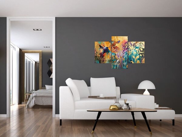 Tablou - Pictura abstractă a naturii (90x60 cm)