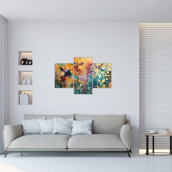 Tablou - Pictura abstractă a naturii (90x60 cm)