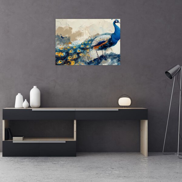 Tablou - Peacock, pictură (70x50 cm)