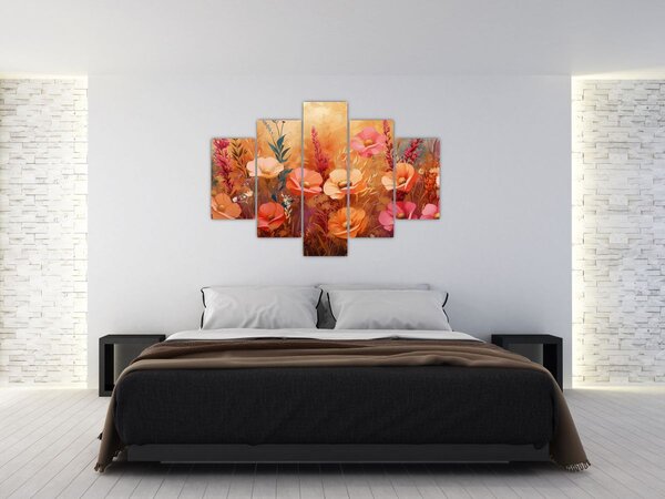 Tablou - Flori de pajiște, pictură (150x105 cm)