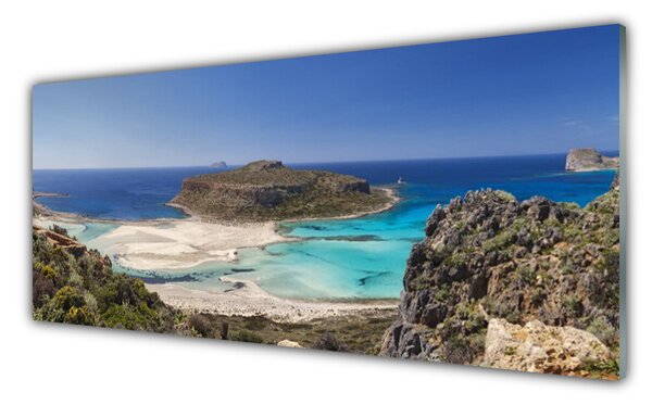 Panou sticla bucatarie Sea Beach Peisaj Maro Albastru