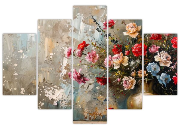 Tablou - Vaza de flori (150x105 cm)